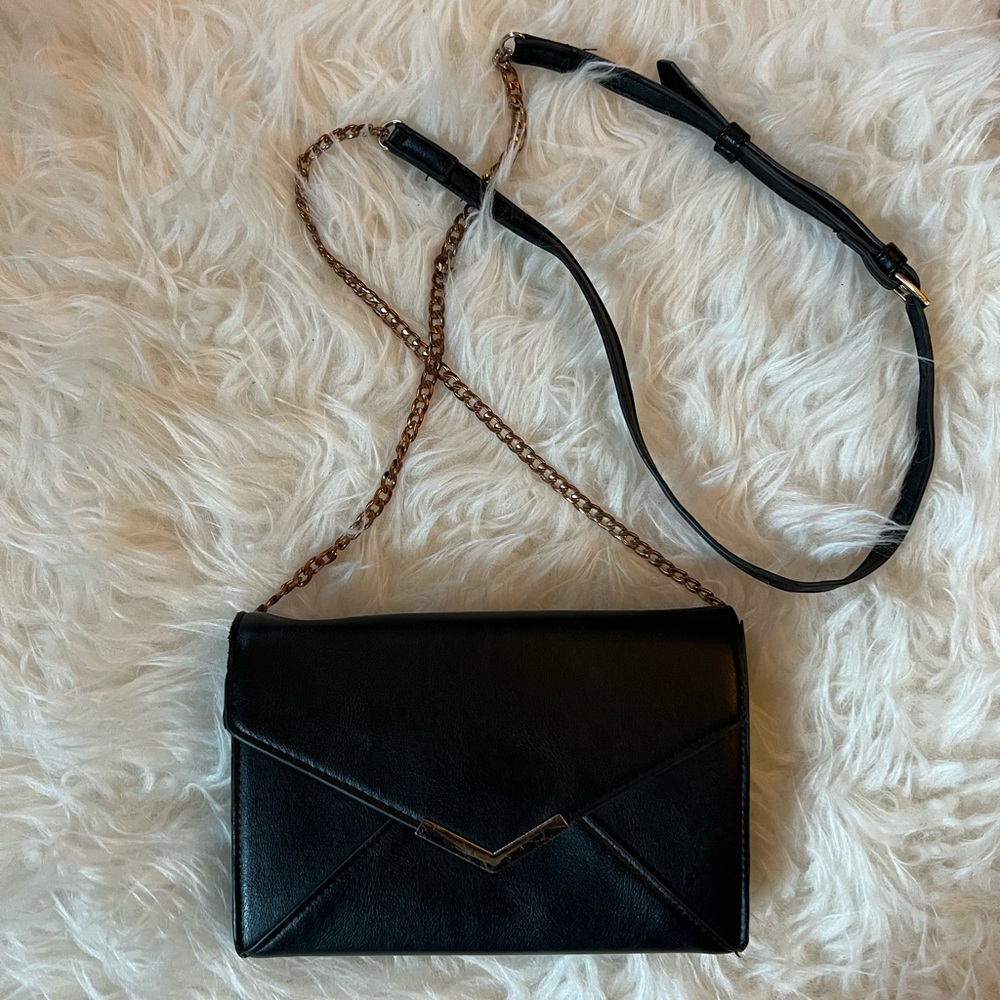 Black Purse with gold accents